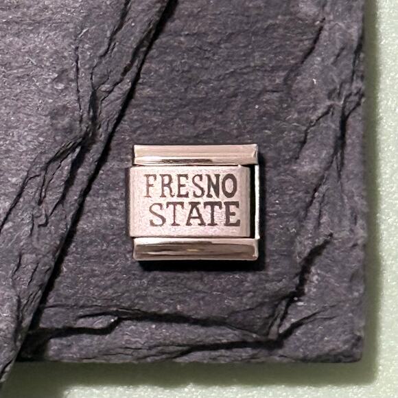 Fresno State Italian Charm Bracelet Link - Picture 1 of 1